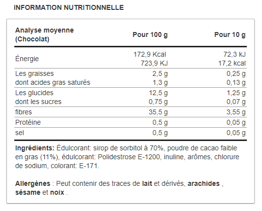 Coulis 0% " Flup " - 500g - Maxprotein