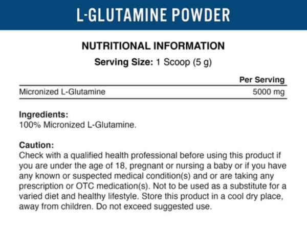 L-Glutamine Poudre - Applied Nutrition