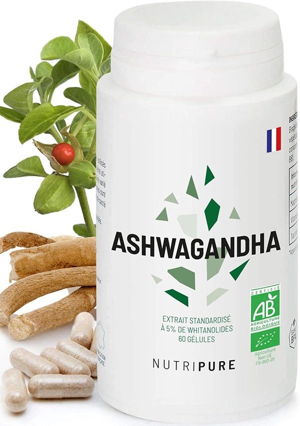 Ashwagandha BIO KM-66 - Nutripure (Disponible en magasin)